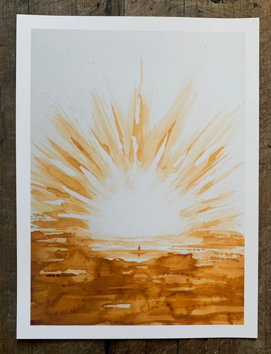 Sun Explorer / Coffee Print - Café Liégeois